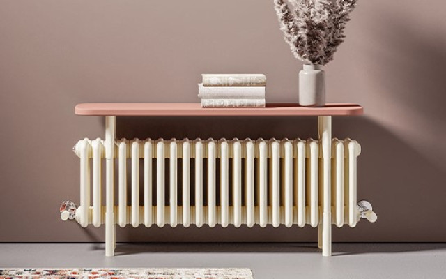 Cream bench radiator